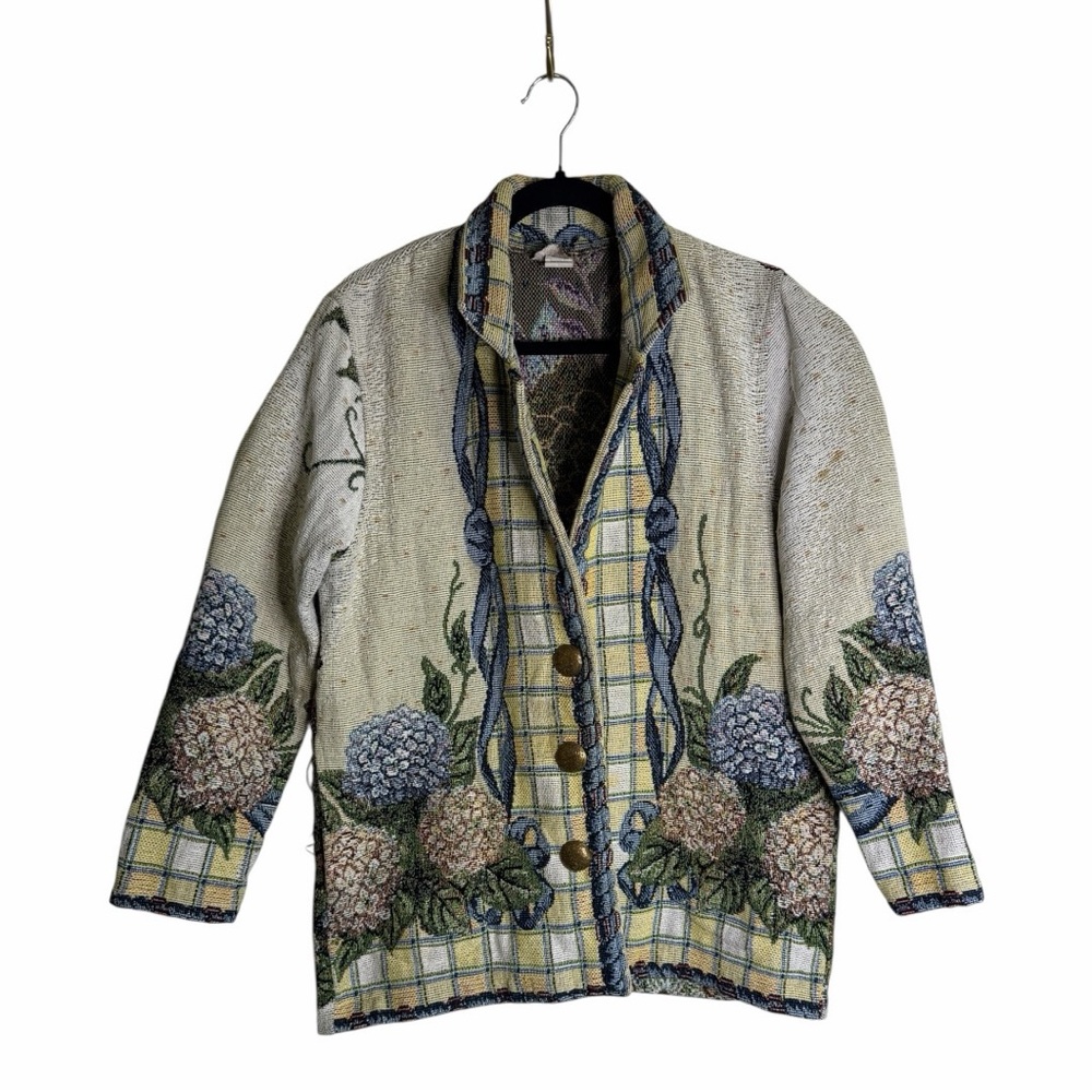 Painted Pony Floral Patterned Tapestry Women's Jacket M